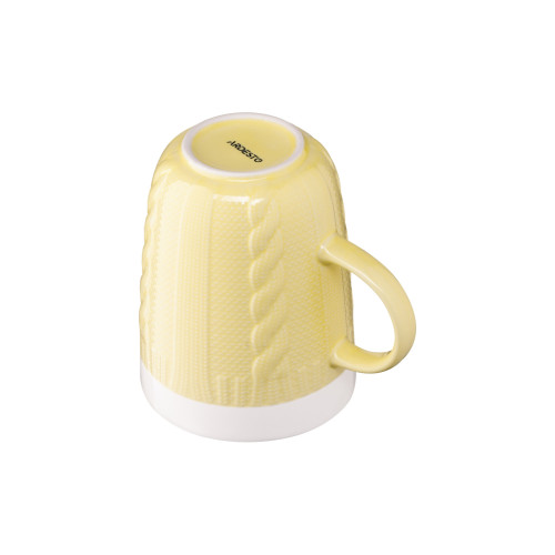 Чашка Ardesto Кnitti 330 мл Yellow (AR3457Y)