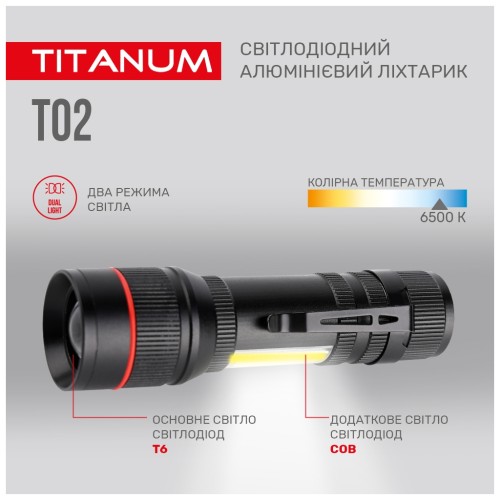 Ліхтар TITANUM 200Lm 6500K (TLF-T02)