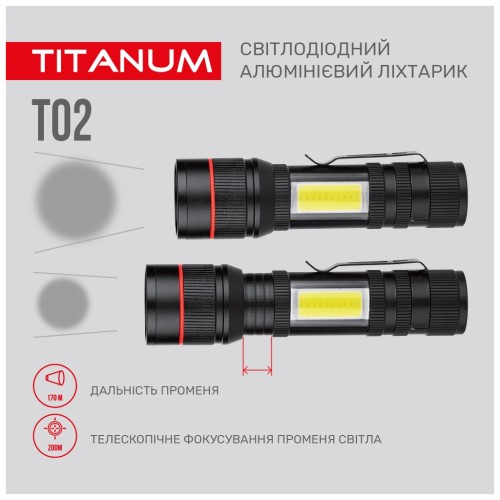 Ліхтар TITANUM 200Lm 6500K (TLF-T02)