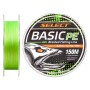 Шнур Select Basic PE 150m Light Green 0.20mm 28lb/12.7kg (1870.18.17)