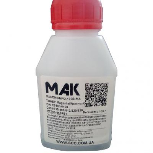 Тонер Oki universal2 (Glossy) 100г magenta Static Control (OKIUNIV2-100B-MA-P)