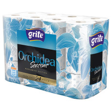 Туалетний папір Grite Orchidea Seasons 3 слоя 170 отрывов 24 шт (4770023348132)