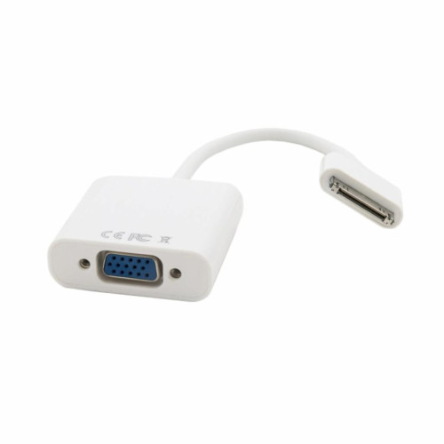 Кабель мультимедійний Apple 30-pin to VGA 0.15m Extradigital (KBA1649)