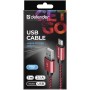 Дата кабель USB 2.0 AM to Micro 5P 1.0m USB08-03T red Defender (87801)