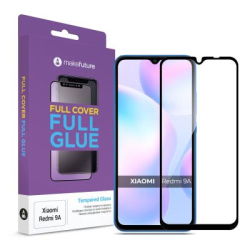 Скло захисне MakeFuture Xiaomi Redmi 9A Full Cover Full Glue (MGF-XR9A)