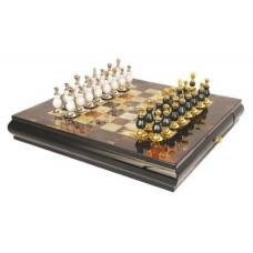 Настільна гра Voltronic Шахи, коричнева дошка з малюнком (DM-BJ-078)