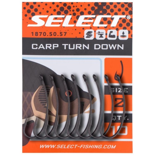 Гачок Select Carp Turn Down 06 (10 шт/уп) (1870.50.55)