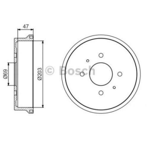 Гальмівний барабан Bosch 0 986 477 235