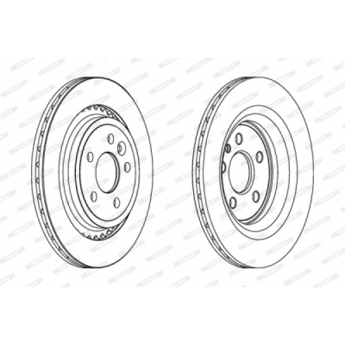 Гальмівний диск FERODO DDF1681C