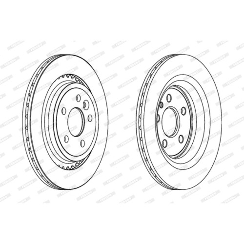 Гальмівний диск FERODO DDF1681C