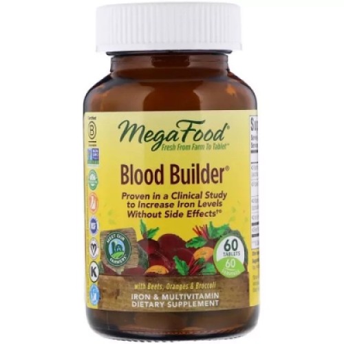 Вітамінно-мінеральний комплекс MegaFood Будівельник крові, Blood Builder, 60 таблеток (MGF-10171)