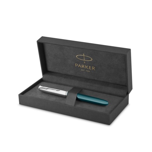 Ручка пір'яна Parker PARKER 51 Teal Blue CT  FP F (55 311)