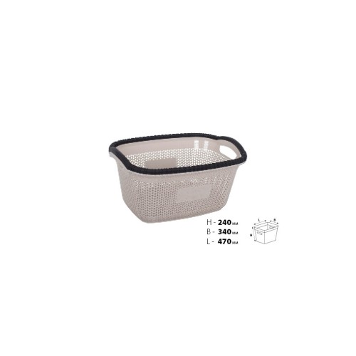 Кошик для білизни Violet House 1003 Віолетта Cappuccino 28 л (1003 Виолетта CAP б/кр. 28 л)