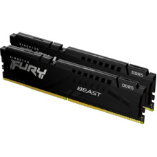 Модуль пам'яті для комп'ютера DDR5 32GB (2x16GB) 6000 MHz Beast Black Kingston Fury (ex.HyperX) (KF560C40BBK2-32)