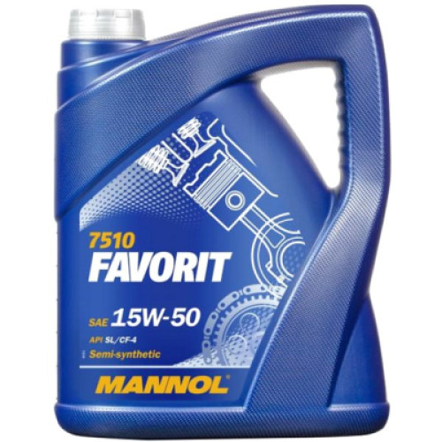 Моторна олива Mannol FAVORIT 5л 15W-50 (MN7510-5)