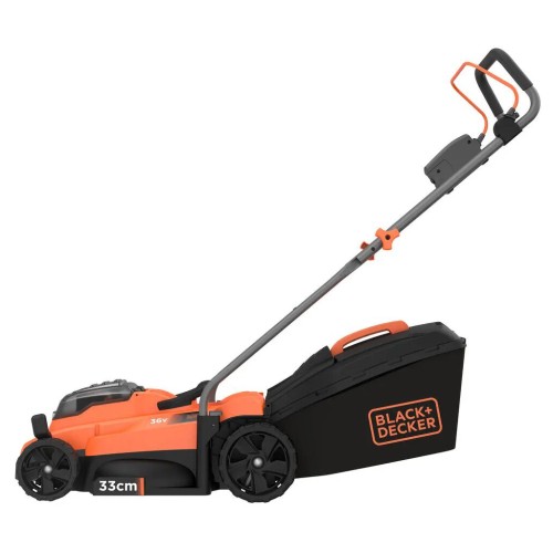 Газонокосарка Black&Decker акумуляторна 36 В, 2.5 Ач, 32 см, 2 АКБ та ЗП (BCMW3336L2)