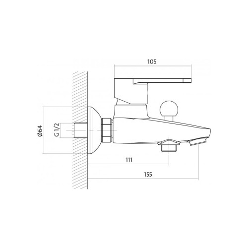 Змішувач Cersanit 3в1 B245 (S601-125)