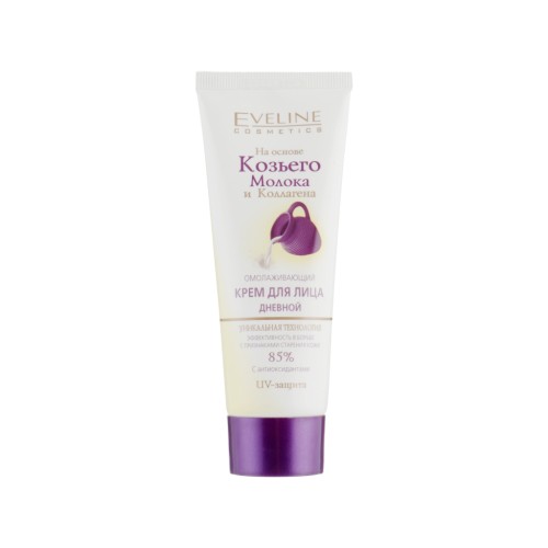 Крем для обличчя Eveline Cosmetics денний Козине молоко та колаген 75 мл (5901964016357)
