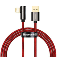 Дата кабель USB 2.0 AM to Lightning 2.0m CACS 2.4A 90 Legend Series Elbow Red Baseus (CACS000109)