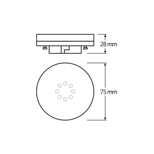 Лампочка Osram LED STAR, 4.9W, 470Lm, 4000K, GX53 (4058075433465)