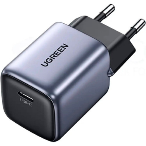 Зарядний пристрій Ugreen 1xUSB 30W Gan Type-C PD Nexode Mini Grey CD319 (90666)