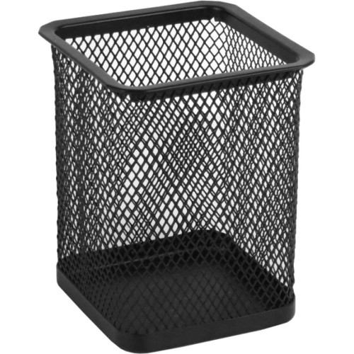 Підставка для ручок Axent round 80х80х100мм, wire mesh, black (2110-01-A)