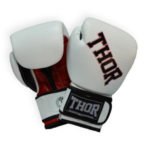 Боксерські рукавички Thor Ring Star 10oz White/Red/Black (536/01(PU)WHITE/RED/BLK 10 oz.)