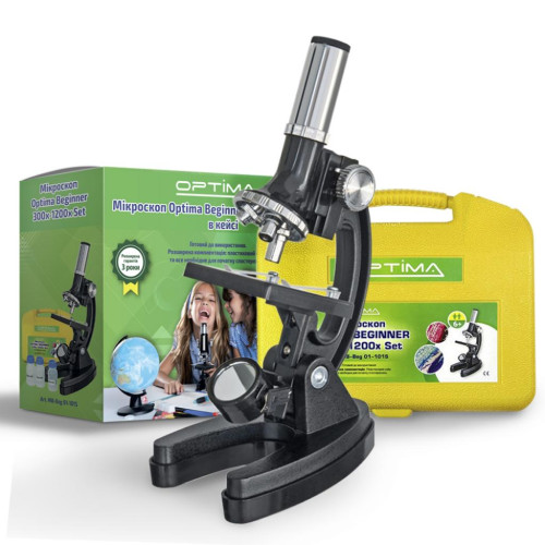 Мікроскоп Optima Beginner 300x-1200x подарунковий набір (926245)