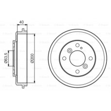 Гальмівний барабан Bosch 0 986 477 240