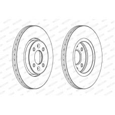 Гальмівний диск FERODO DDF1124