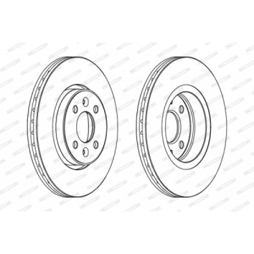 Гальмівний диск FERODO DDF1124