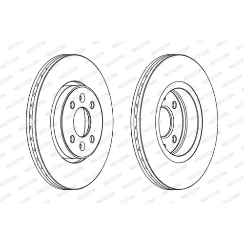 Гальмівний диск FERODO DDF1124