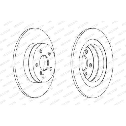 Гальмівний диск FERODO DDF1691C