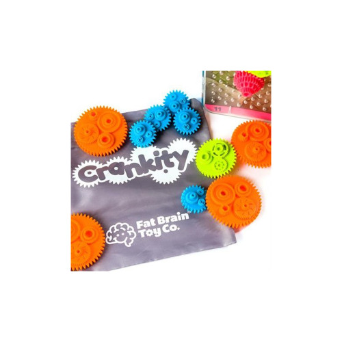 Ігровий набір Fat Brain Toys Різнокольорові Шестерінки Crankity (F140ML)