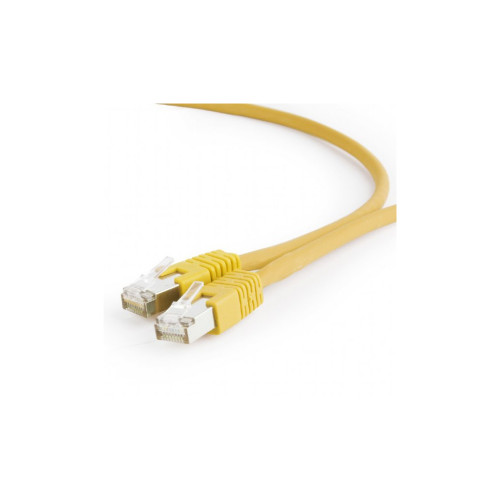 Патч-корд 0.5м S/FTP Cat 6A CU LSZH yellow Cablexpert (PP6A-LSZHCU-Y-0.5M)