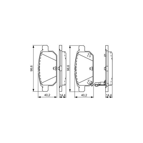 Гальмівні колодки Bosch 0 986 495 301