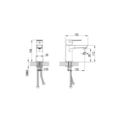 Змішувач Corso LIRI DF-2A140C (9632000)