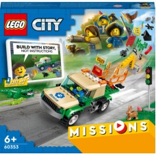 Конструктор LEGO City Missions Місії порятунку диких тварин 246 деталей (60353)