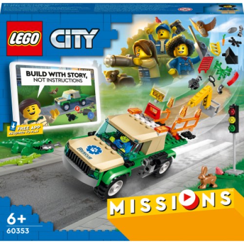 Конструктор LEGO City Missions Місії порятунку диких тварин 246 деталей (60353)