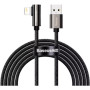 Дата кабель USB 2.0 AM to Lightning 2.0m CALCS 2.4A 90 Legend Series Elbow Black Baseus (CALCS-A01)