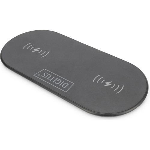 Зарядний пристрій Digitus Wireless Charging, Pad, Duo, 15W (DA-10082)