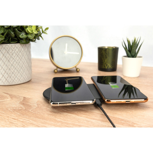 Зарядний пристрій Digitus Wireless Charging, Pad, Duo, 15W (DA-10082)