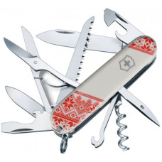 Ніж Victorinox Huntsman Ukraine White "Вишиванка" (1.3713.7_T0051r)