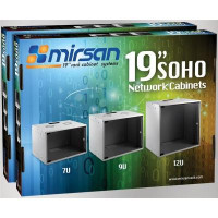 Шафа настінна MIRSAN SOHO 9U 19" 535x400, RAL 7035 (MR.SOH09U40DE.02)