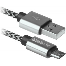 Дата кабель USB 2.0 AM to Micro 5P 1.0m USB08-03T PRO white Defender (87803)