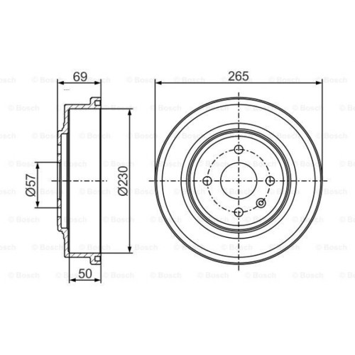 Гальмівний барабан Bosch 0 986 477 277