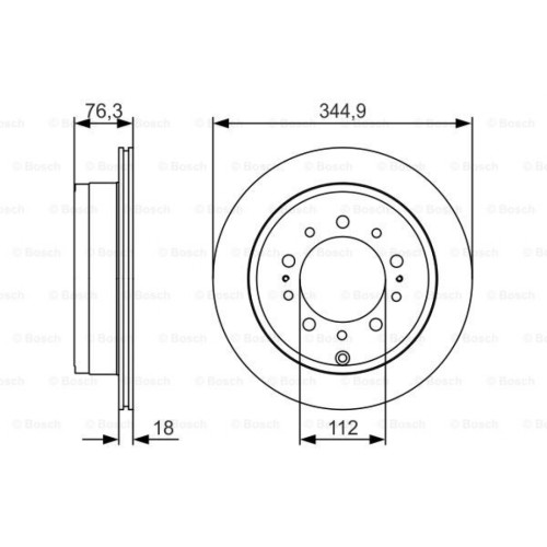 Гальмівний диск Bosch 0 986 479 R32