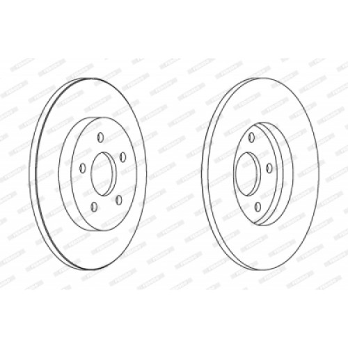 Гальмівний диск FERODO DDF1126