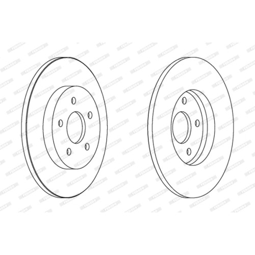 Гальмівний диск FERODO DDF1126