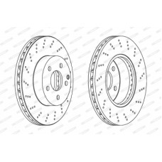 Гальмівний диск FERODO DDF1693C